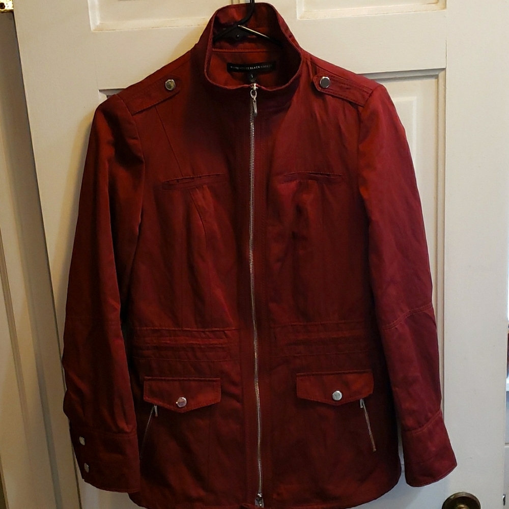 White House Black Market Maroon Jacket